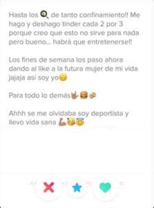 Cuál es la mejor descripción para poner en Tinder si。